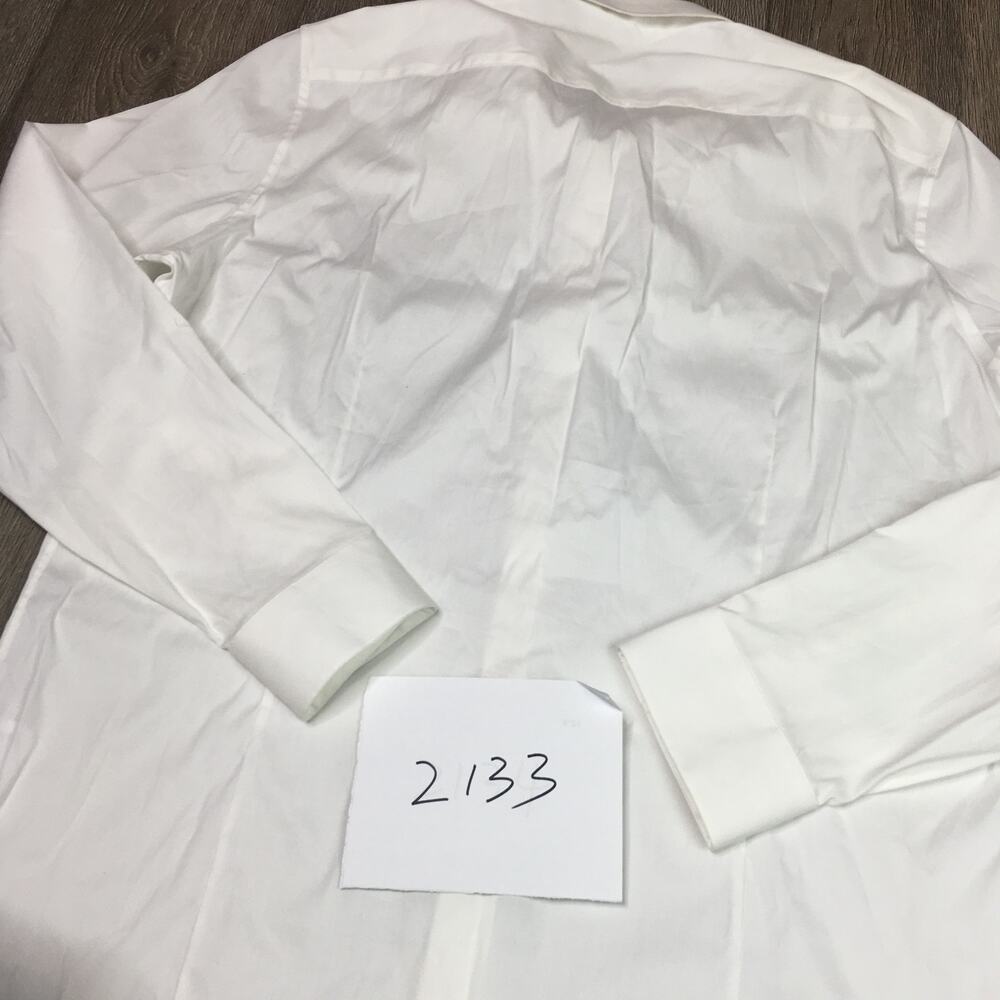 Theory Women Long Sleeve Button Up Shirt Dress White Slim Fit Stretch Comfort XL - Picture 8 of 8